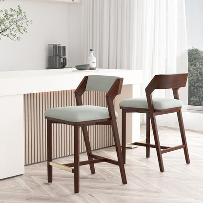 Manhattan Comfort - Patricia Counter Stool  in White Glacier - Set of 2 - 2-CS023-WH veiw 8