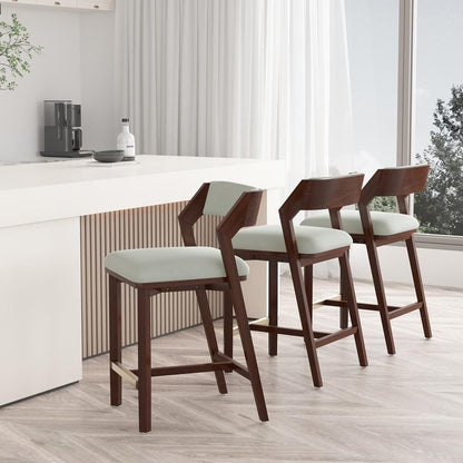 Manhattan Comfort - Patricia Counter Stool  in White Glacier - Set of 3 - 3-CS023-WH veiw 8