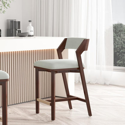 Manhattan Comfort - Patricia Counter Stool  in White Glacier - CS023-WH veiw 8