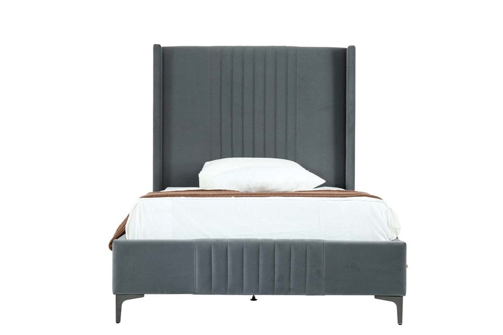 Manhattan Comfort - Promenade 48in Bed in Grey - BD010-48-GY veiw 2
