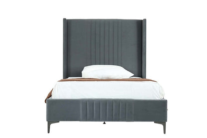 Manhattan Comfort - Promenade 48in Bed in Grey - BD010-48-GY veiw 2