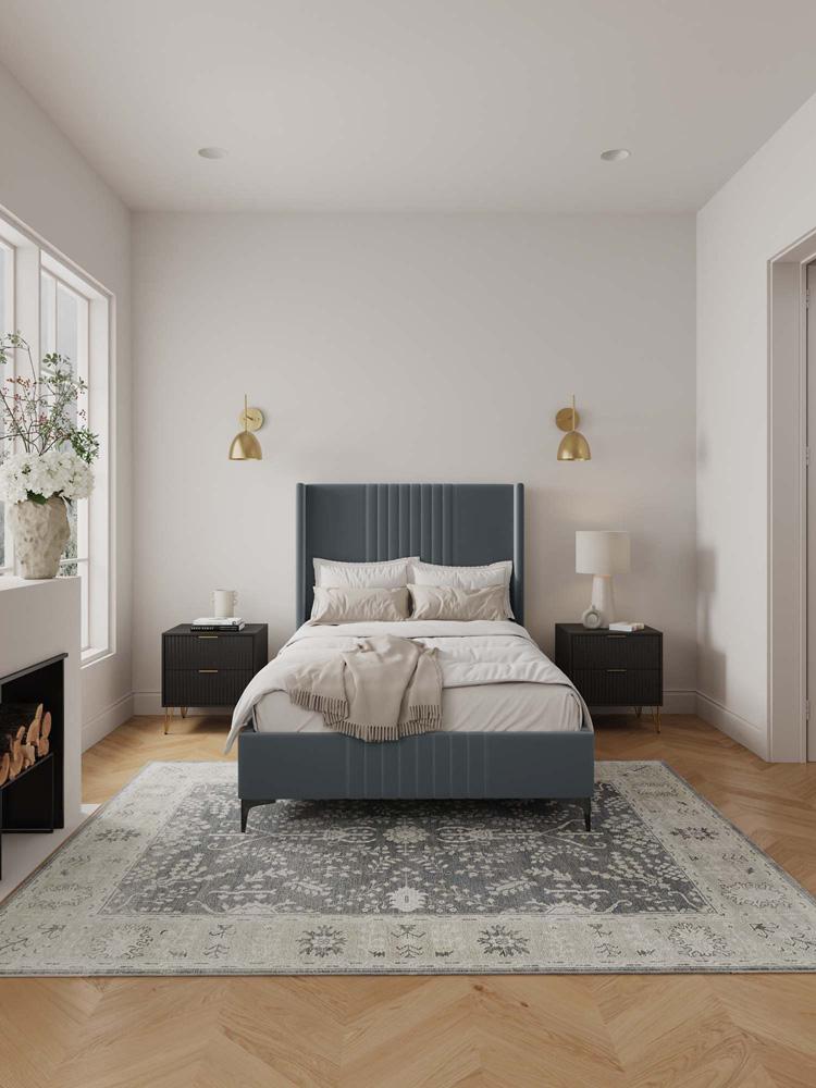 Manhattan Comfort - Promenade 48in Bed in Grey - BD010-48-GY veiw 8