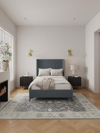 Manhattan Comfort - Promenade 48in Bed in Grey - BD010-48-GY veiw 8