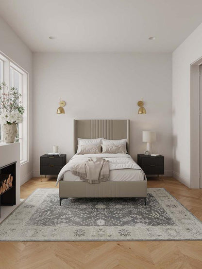 Manhattan Comfort - Promenade 48in Bed in Rustic Taupe - BD010-48-RT veiw 8