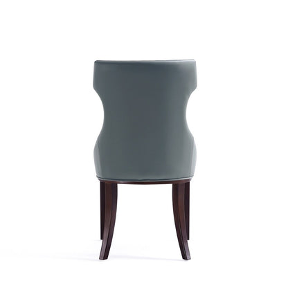 Manhattan Comfort - Reine Faux Leather Dining Chairs with Beech Wood Legs in Pebble Grey - Set of 4 - 2-DC007-PE veiw 6