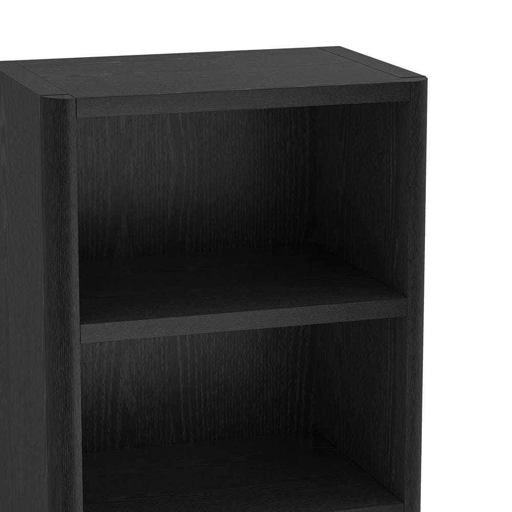 Manhattan Comfort - Rivington 28in Open Bookcase in Black (5-Shelf) - Set of 2 - 2-BC003-BK veiw 7