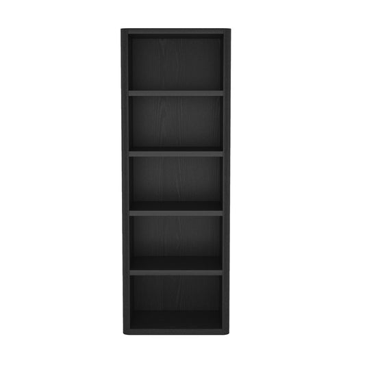Manhattan Comfort - Rivington 28in Open Bookcase in Black (5-Shelf) - BC003-BK veiw 1