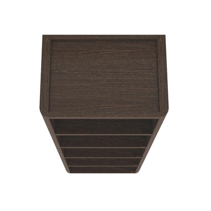 Manhattan Comfort - Rivington 28in Open Bookcase in Dark Walnut (5-Shelf) - BC003-BR veiw 6