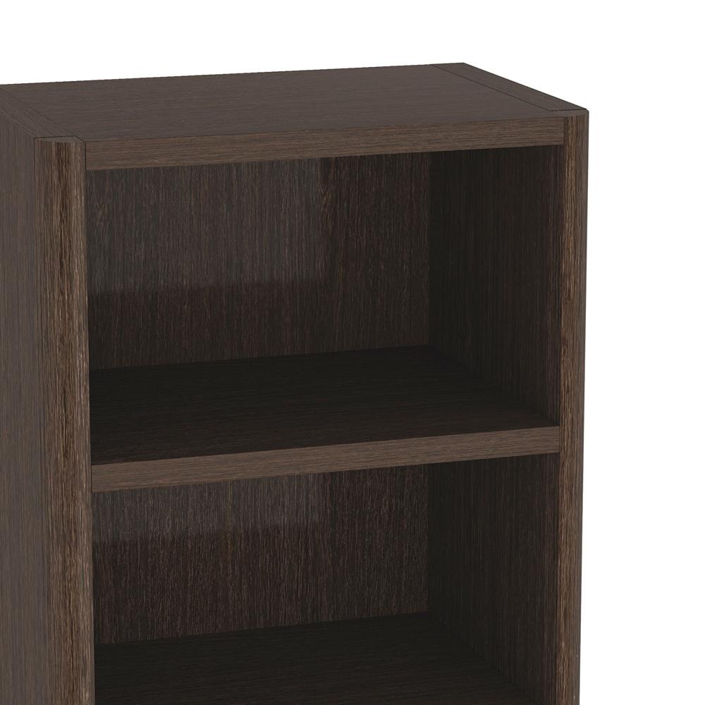 Manhattan Comfort - Rivington 28in Open Bookcase in Dark Walnut (5-Shelf) - BC003-BR veiw 7