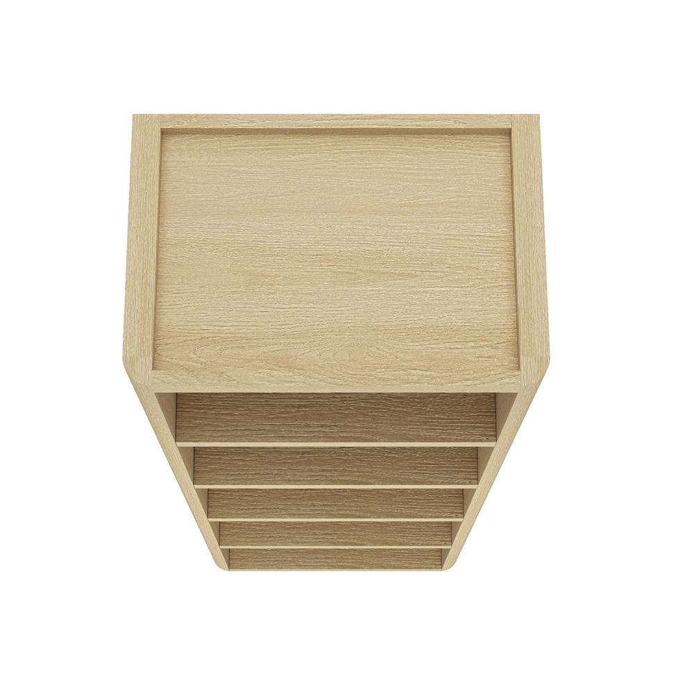 Manhattan Comfort - Rivington 28in Open Bookcase in Natural Oak (5-Shelf) - Set of 2 - 2-BC003-NA veiw 6