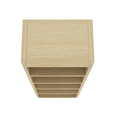 Manhattan Comfort - Rivington 28in Open Bookcase in Natural Oak (5-Shelf) - Set of 3 - 3-BC003-NA veiw 5