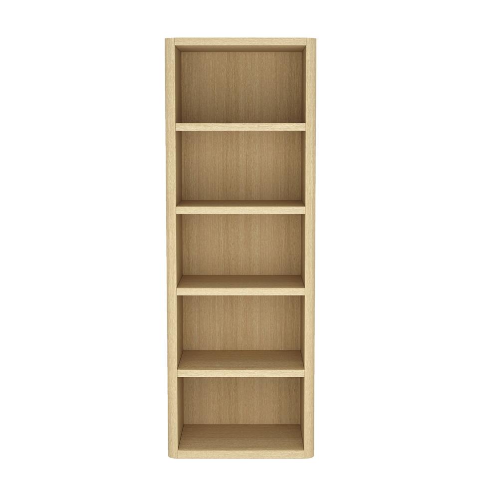 Manhattan Comfort - Rivington 28in Open Bookcase in Natural Oak (5-Shelf) - BC003-NA veiw 1