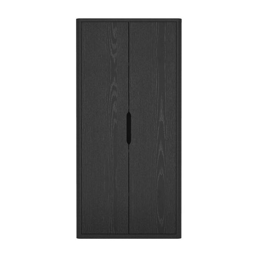Manhattan Comfort - Rivington 38in Bookcase Cabinet in Black (5-Shelf) - BC004-BK veiw 1