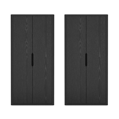 Manhattan Comfort - Rivington 38in Bookcase Cabinet in Black (5-Shelf) - Set of 2 - 2-BC004-BK veiw 1