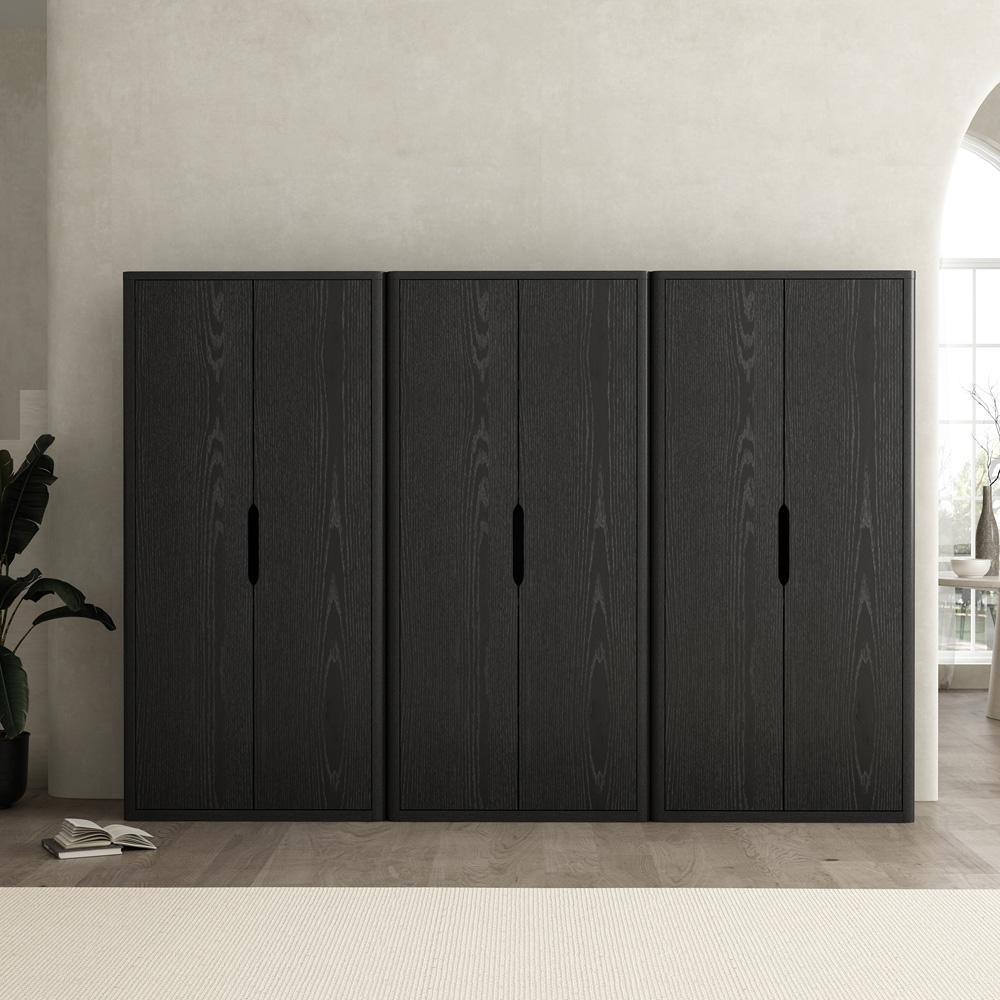 Manhattan Comfort - Rivington 38in Bookcase Cabinet in Black (5-Shelf) - Set of 3 - 3-BC004-BK veiw 8