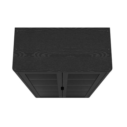 Manhattan Comfort - Rivington 38in Bookcase Cabinet in Black (5-Shelf) - BC005-BK veiw 3