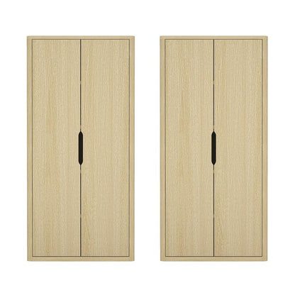 Manhattan Comfort - Rivington 38in Bookcase Cabinet in Natural Oak (5-Shelf) - Set of 2 - 2-BC004-NA veiw 1
