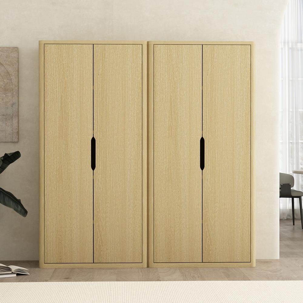 Manhattan Comfort - Rivington 38in Bookcase Cabinet in Natural Oak (5-Shelf) - Set of 2 - 2-BC004-NA veiw 8