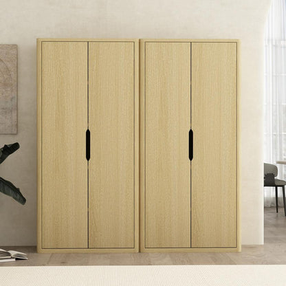 Manhattan Comfort - Rivington 38in Bookcase Cabinet in Natural Oak (5-Shelf) - Set of 2 - 2-BC004-NA veiw 8