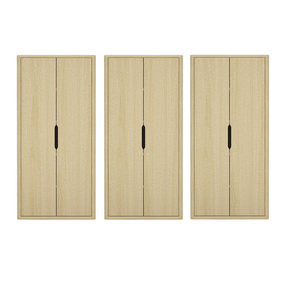 Manhattan Comfort - Rivington 38in Bookcase Cabinet in Natural Oak (5-Shelf) - Set of 3 - 3-BC004-NA veiw 1