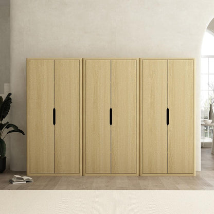 Manhattan Comfort - Rivington 38in Bookcase Cabinet in Natural Oak (5-Shelf) - Set of 3 - 3-BC004-NA veiw 8