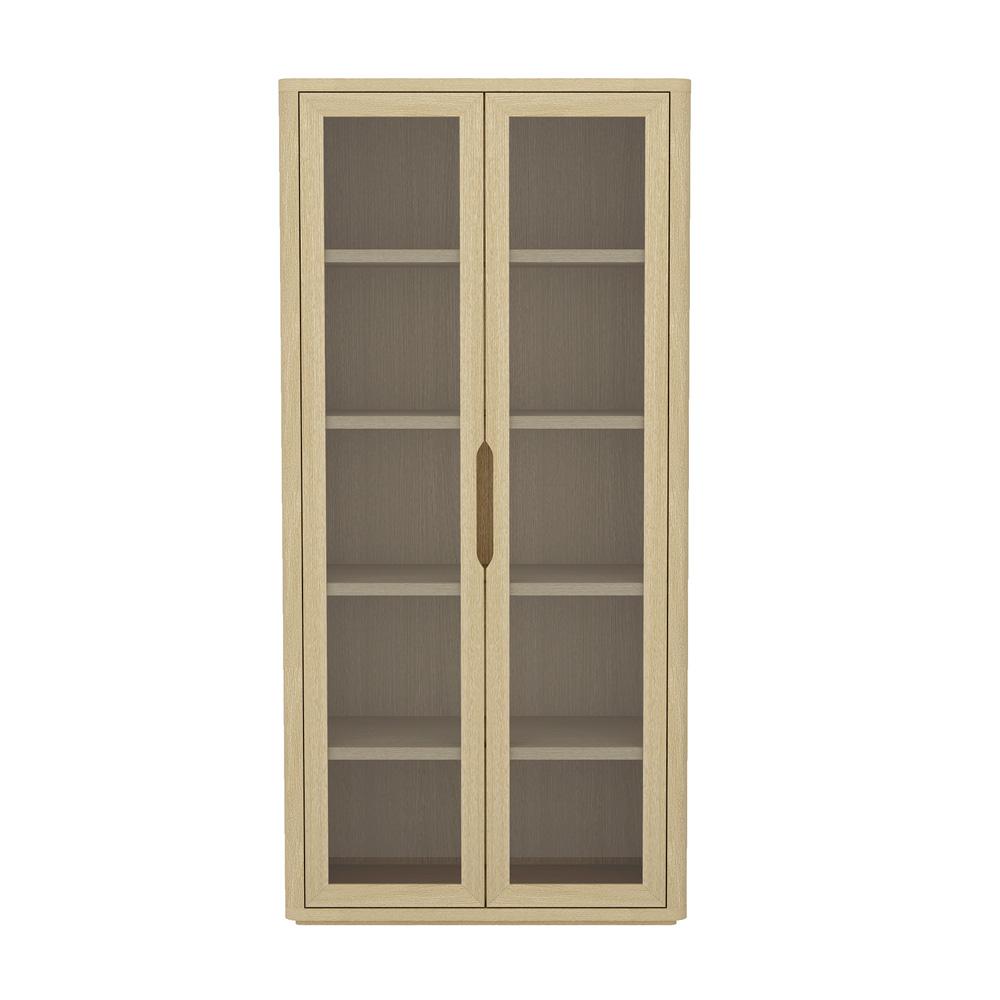 Manhattan Comfort - Rivington 38in Bookcase Cabinet in Natural Oak (5-Shelf) - BC005-NA veiw 1