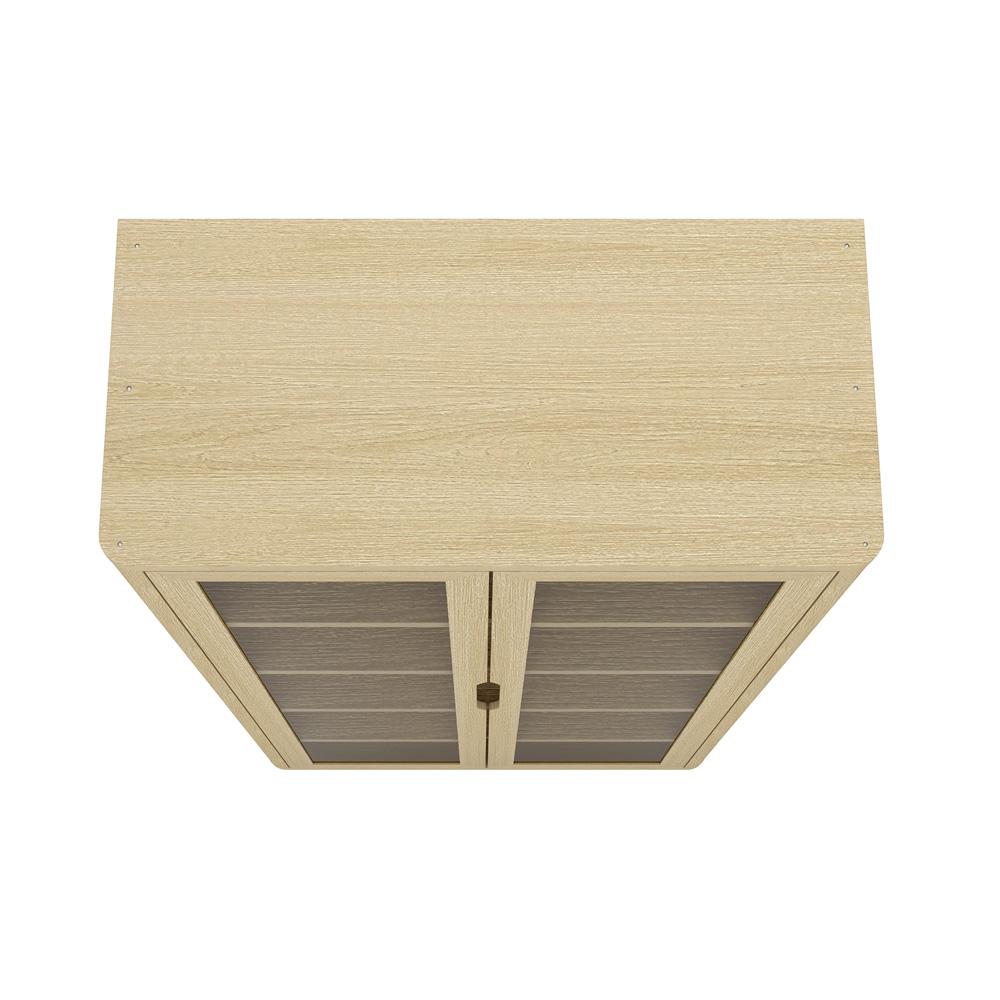 Manhattan Comfort - Rivington 38in Bookcase Cabinet in Natural Oak (5-Shelf) - BC005-NA veiw 3