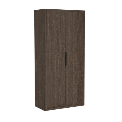 Manhattan Comfort - Rivington 38in Bookcase Cabinet in Walnut (5-Shelf) - BC004-BR veiw 2