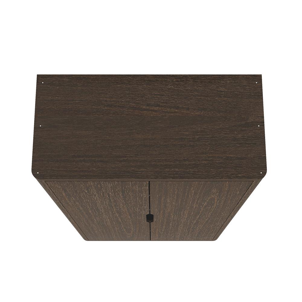 Manhattan Comfort - Rivington 38in Bookcase Cabinet in Walnut (5-Shelf) - BC004-BR veiw 3