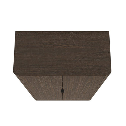 Manhattan Comfort - Rivington 38in Bookcase Cabinet in Walnut (5-Shelf) - BC004-BR veiw 3