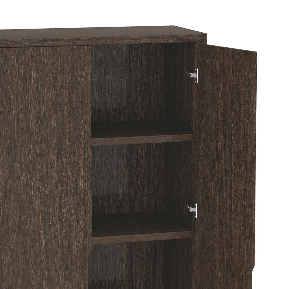Manhattan Comfort - Rivington 38in Bookcase Cabinet in Walnut (5-Shelf) - BC004-BR veiw 6