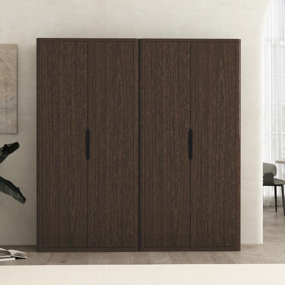 Manhattan Comfort - Rivington 38in Bookcase Cabinet in Walnut (5-Shelf) - Set of 2 - 2-BC004-BR veiw 8