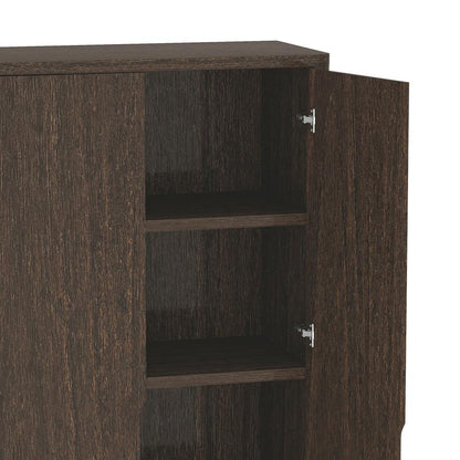 Manhattan Comfort - Rivington 38in Bookcase Cabinet in Walnut (5-Shelf) - Set of 3 - 3-BC004-BR veiw 6