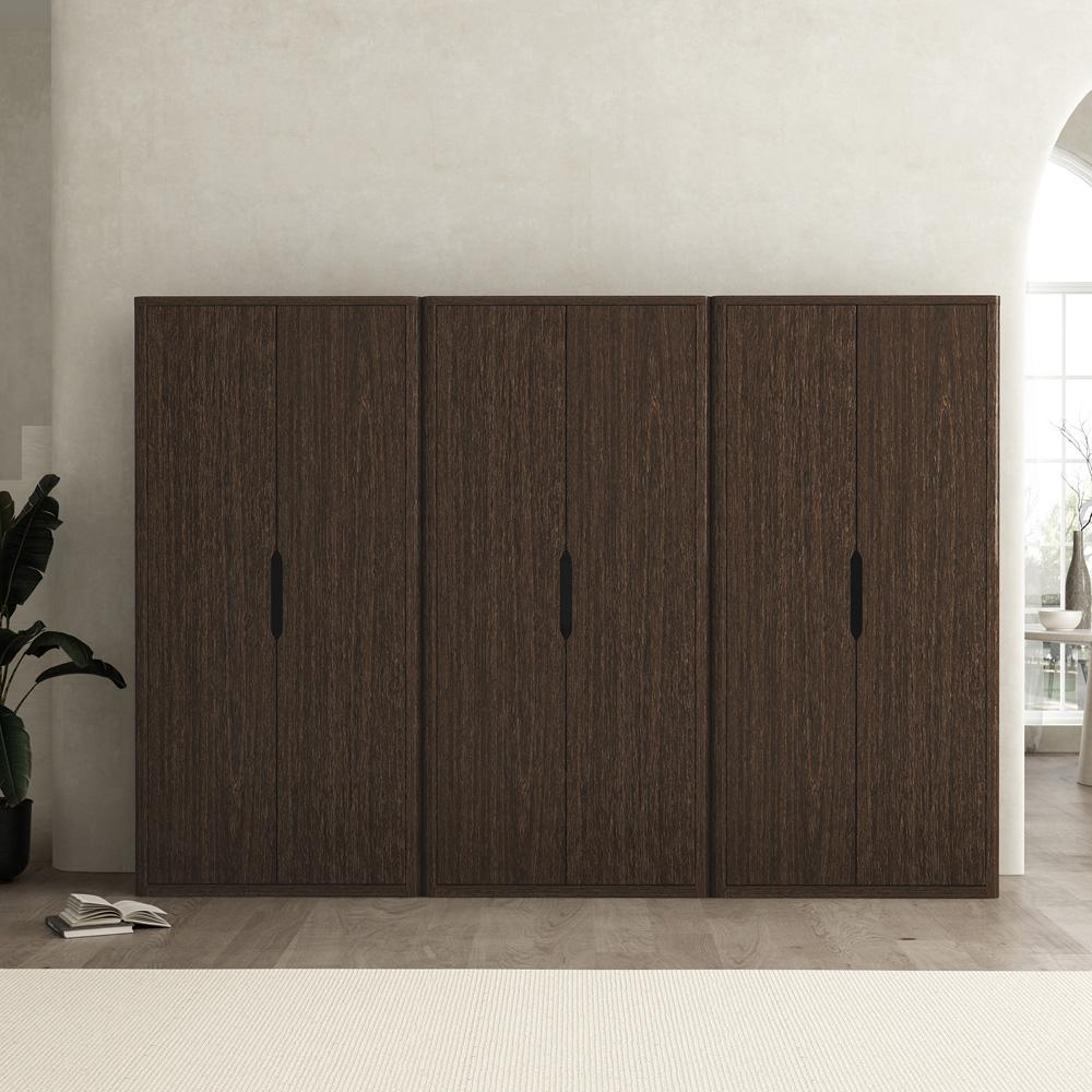 Manhattan Comfort - Rivington 38in Bookcase Cabinet in Walnut (5-Shelf) - Set of 3 - 3-BC004-BR veiw 8