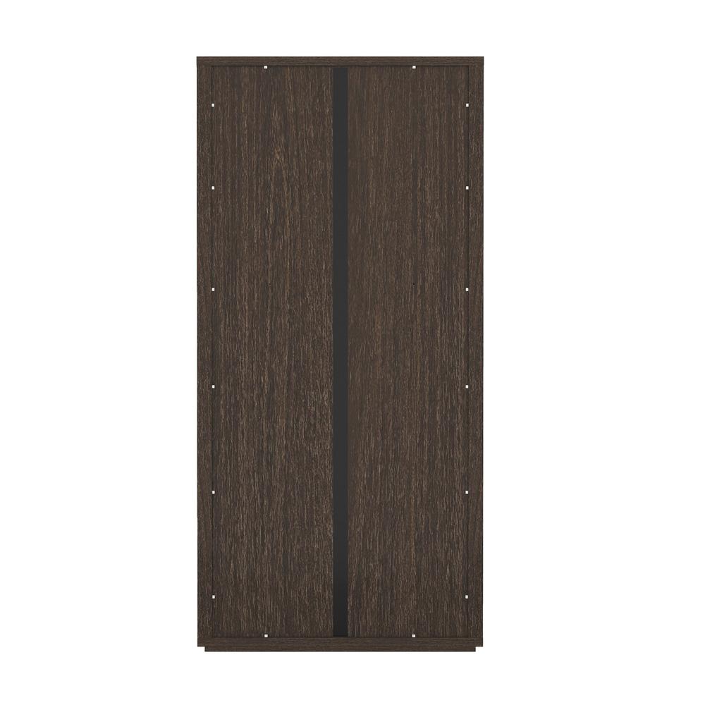 Manhattan Comfort - Rivington 38in Bookcase Cabinet in Walnut (5-Shelf) - Set of 3 - 3-BC005-BR veiw 5