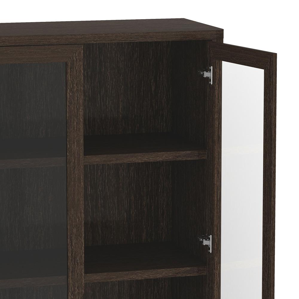 Manhattan Comfort - Rivington 38in Bookcase Cabinet in Walnut (5-Shelf) - Set of 3 - 3-BC005-BR veiw 6