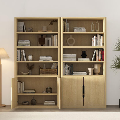 Manhattan Comfort - Rivington 40in Bookcase Cabinet in Natural Oak (4-Shelf) - Set of 2 - 2-BC006-NA veiw 7