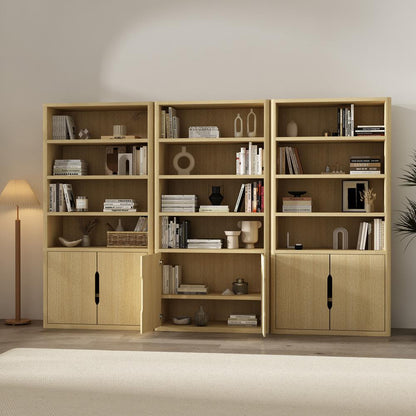 Manhattan Comfort - Rivington 40in Bookcase Cabinet in Natural Oak (4-Shelf) - Set of 3 - 3-BC006-NA veiw 7
