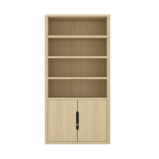 Manhattan Comfort - Rivington 40in Bookcase Cabinet in Natural Oak (4-Shelf) - BC006-NA veiw 1
