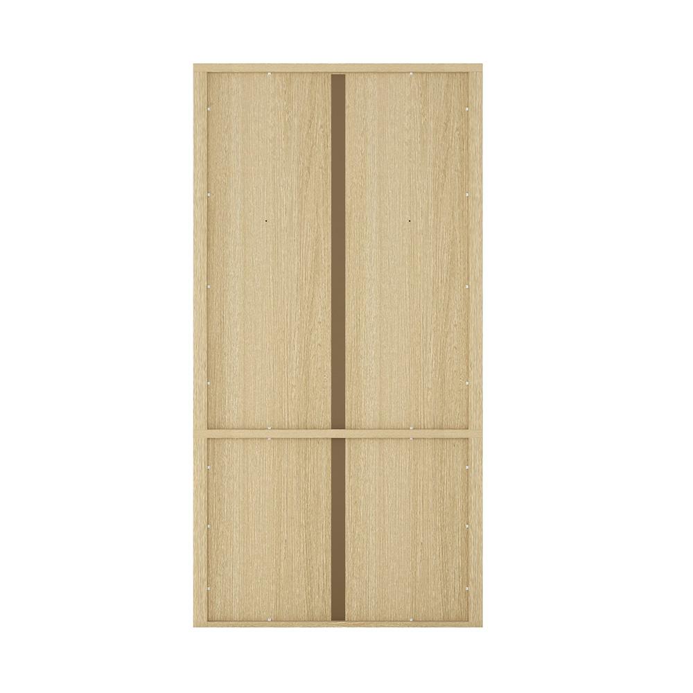 Manhattan Comfort - Rivington 40in Bookcase Cabinet in Natural Oak (4-Shelf) - BC006-NA veiw 5