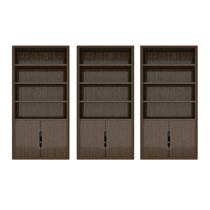 Manhattan Comfort - Rivington 40in Bookcase Cabinet in Walnut (4-Shelf) - Set of 3 - 3-BC006-BR veiw 1