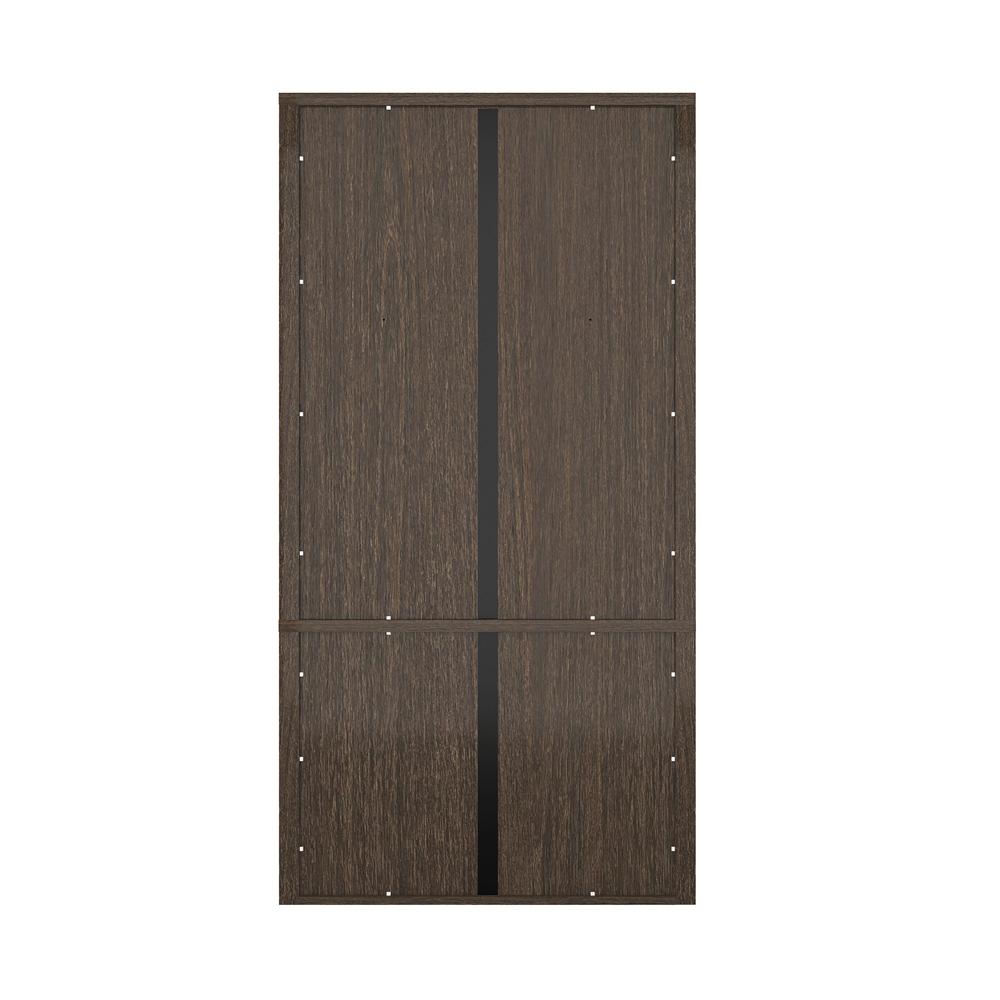 Manhattan Comfort - Rivington 40in Bookcase Cabinet in Walnut (4-Shelf) - Set of 3 - 3-BC006-BR veiw 5