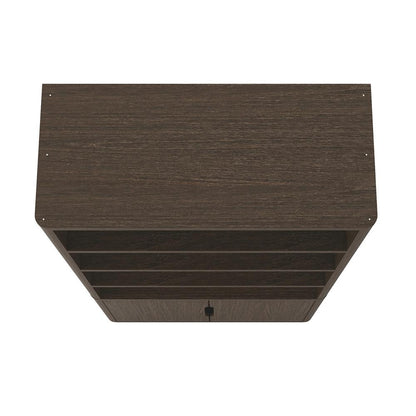 Manhattan Comfort - Rivington 40in Bookcase Cabinet in Walnut (4-Shelf) - BC006-BR veiw 3