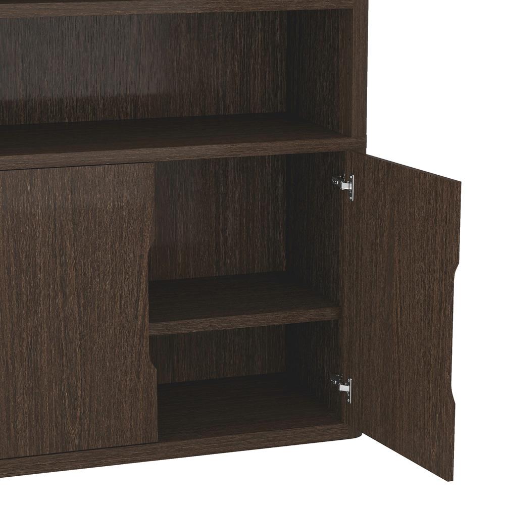 Manhattan Comfort - Rivington 40in Bookcase Cabinet in Walnut (4-Shelf) - BC006-BR veiw 6