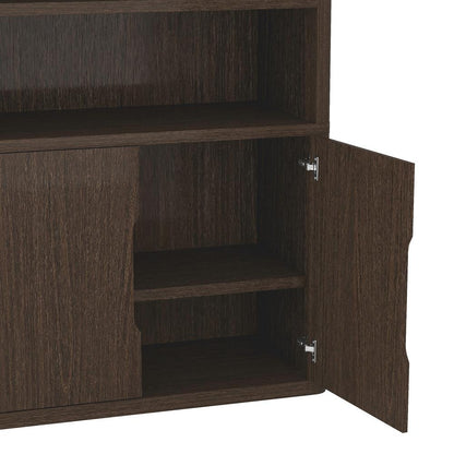 Manhattan Comfort - Rivington 40in Bookcase Cabinet in Walnut (4-Shelf) - BC006-BR veiw 6