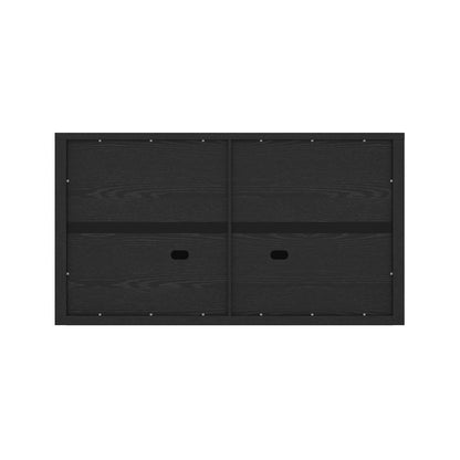 Manhattan Comfort - Rivington 60in Sideboard in Black (4-Shelf) - SB009-BK veiw 5