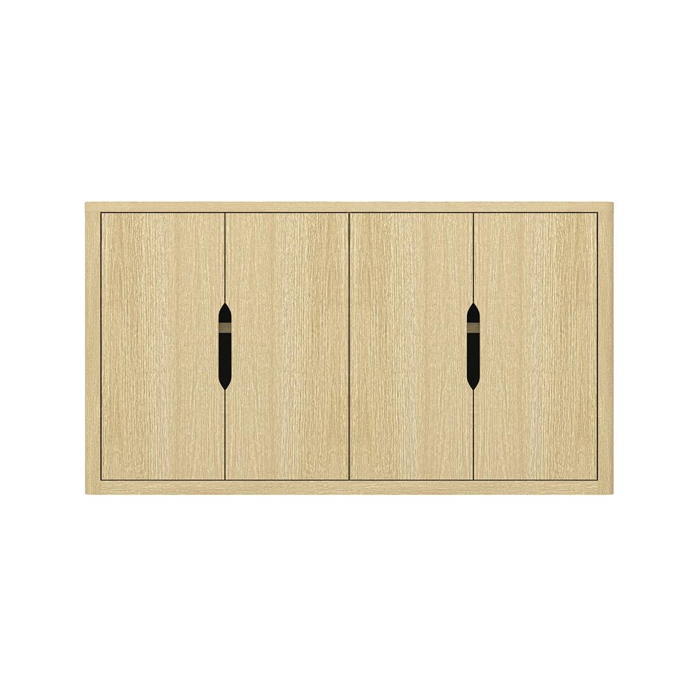 Manhattan Comfort - Rivington 60in Sideboard in Natural Oak (4-Shelf) - SB009-NA veiw 1
