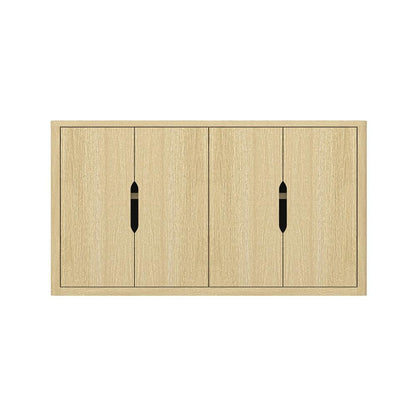 Manhattan Comfort - Rivington 60in Sideboard in Natural Oak (4-Shelf) - SB009-NA veiw 1