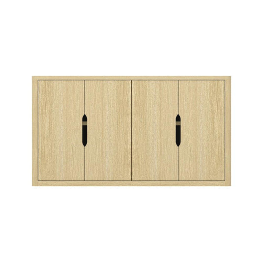 Manhattan Comfort - Rivington 60in Sideboard in Natural Oak (4-Shelf) - SB009-NA veiw 1