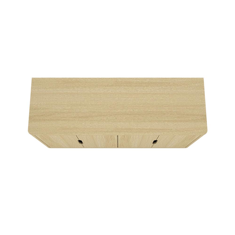 Manhattan Comfort - Rivington 60in Sideboard in Natural Oak (4-Shelf) - SB009-NA veiw 3